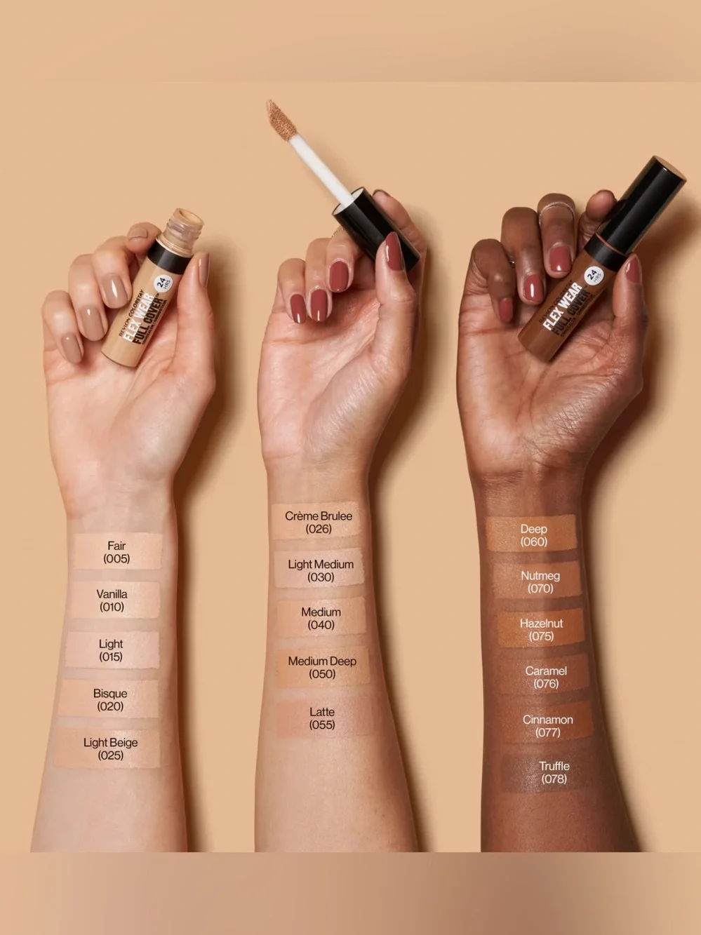 REVLON ColorStay Flex Wear Full Cover Concealer - 040 Medium, NEW